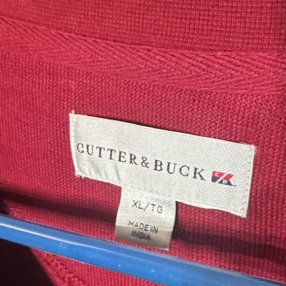 Cutter & Buck Washington Redskins Burgundy Pullover V Neck Sweater Vest Size XL - Picture 3 of 8